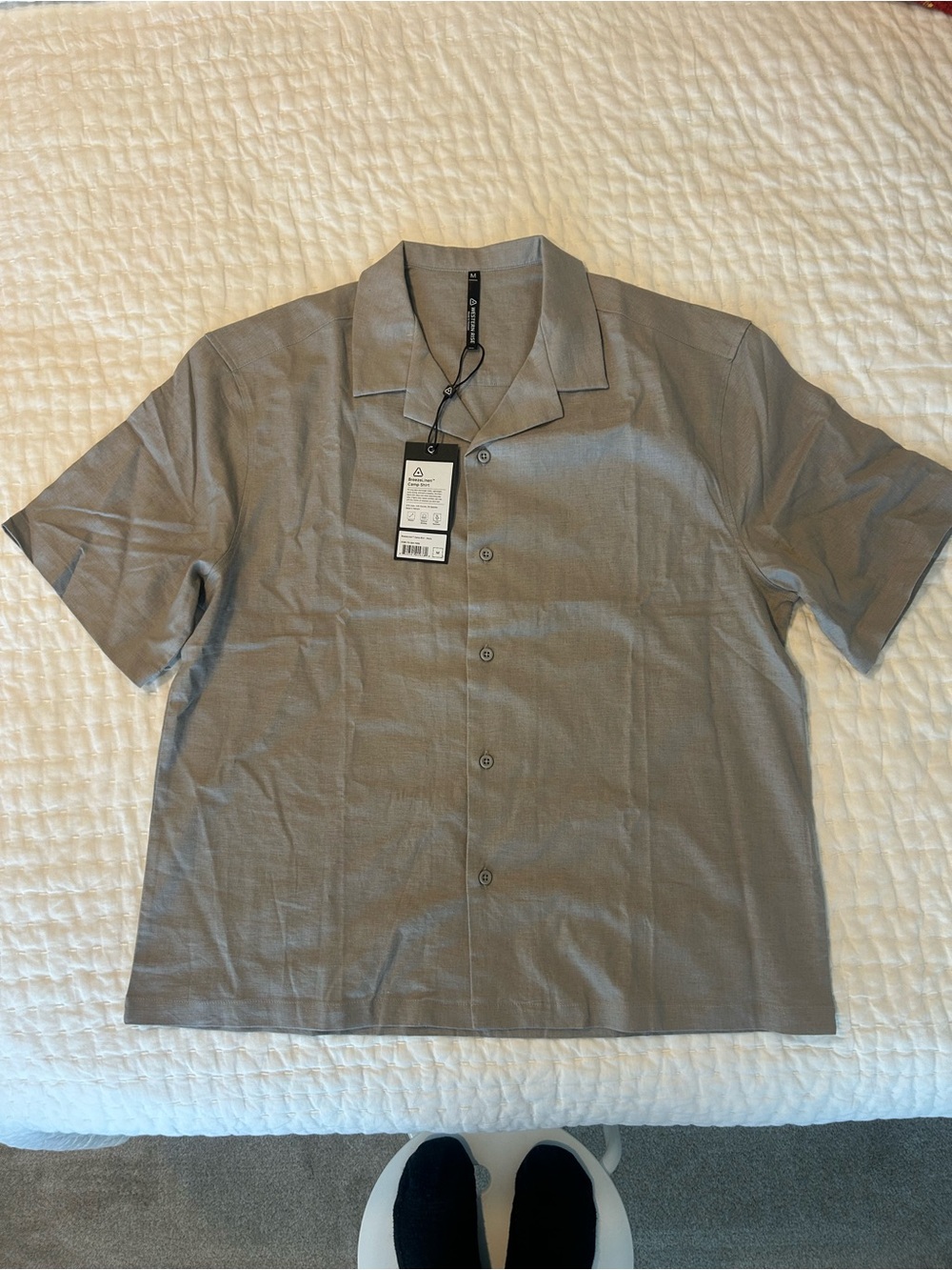Western Rise Breeze Camp Linen Shirt NWT
